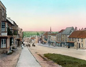 View of the High Street, Burford, Oxfordshire View of the High Street, Burford, Oxfordshire