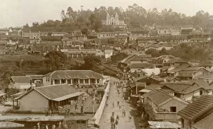 Stalls Gallery: View of the hill station of Coonoor, Tamil Nadu, India