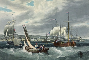 Sailing Ships Gallery: View of the New York quarantine, Staten Island