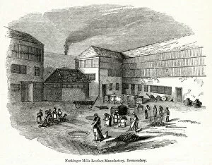 Manufacturing Gallery: View outside a leather factory, Bermondsey, south London