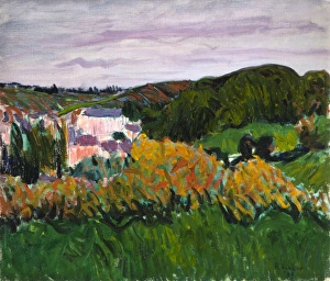 <b class=qtipBold><figcaption>View of Pont Aven</figcaption></b><br>View of Pont Aven (1899). O'Conor, Roderic 1860-1940. Date: 1899<br><em>© National Museums NI / MARY EVANS</em> View of Pont Aven