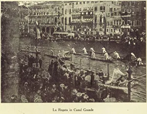 A view of the Regatta on the Frand Canal, Venice, 1924 A view of the Regatta on the Frand Canal, Venice, 1924