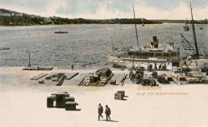 Gangplank Gallery: View of Riddarsholm Harbour, Stockholm, Sweden