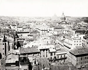Residence Gallery: View of the rooftops of Rome, Italy, c.1880 s