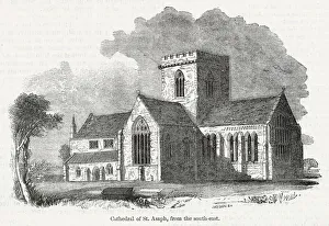 View of St Asaph Cathedral, Denbighshire, North Wales View of St Asaph Cathedral, Denbighshire, North Wales