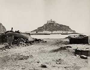 View of St Michael's Mount from the Cornwall coast View of St Michael's Mount from the Cornwall coast