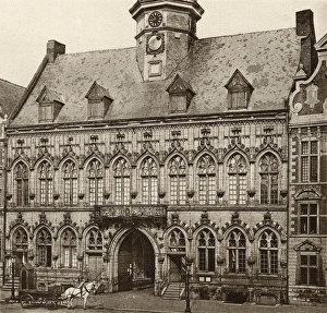 View of the Town Hall, Mons, Belgium View of the Town Hall, Mons, Belgium