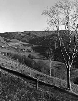 Cardiganshire Gallery: View of the valley and tiny village of Cwmystwyth, Cardiganshire, Wales