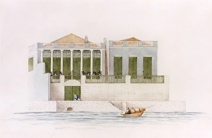 <b class=qtipBold><figcaption>View of waterfront house, China</figcaption></b><br>View of a waterfront house, China, by Ting-Qua.<br><em>© Mary Evans Picture Library</em> View of waterfront house, China