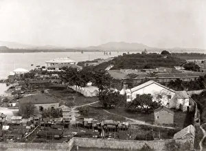 View of Whampoa, near Canton (Guangzhou) China c.1890 View of Whampoa, near Canton (Guangzhou) China c.1890
