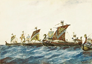 Viking ships of the king Olaf I of Norway (995-1000) Viking ships of the king Olaf I of Norway (995-1000)