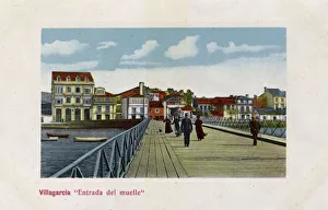 Vilagarcia de Arousa, Pontevedra, Entrada del muelle Vilagarcia de Arousa, Pontevedra, Entrada del muelle