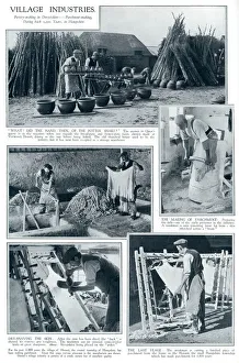 Village Industries - pottery and parchment making Village Industries - pottery and parchment making