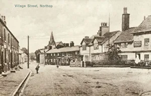 Village Street, Northop - Boot Hotel (on right) Village Street, Northop - Boot Hotel (on right)