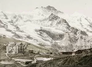 Elevation Gallery: Vintage 19th century photograph: Kleine Scheidegg, Junfrau, Bernese Alps