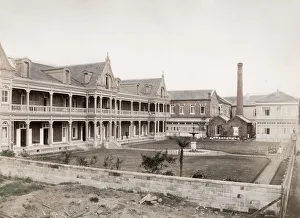 Vintage late 19th century photograph: The Grand Hotel, Yokohama, Japan Vintage late 19th century photograph: The Grand Hotel, Yokohama, Japan