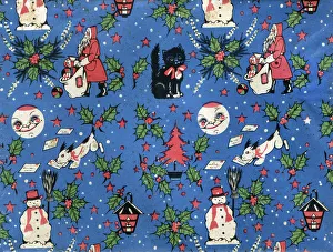 Vintage Retro Christmas Wrapping paper Vintage Retro Christmas Wrapping paper