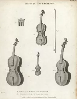 Violin, sordine, violoncello, violino piccola