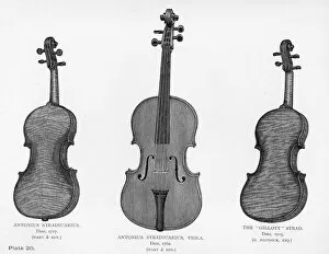 Two violins and a viola by Stradivarius