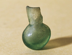 Visigothic Art. Spain. 6th-7th century. Glass container. Fro Visigothic Art. Spain. 6th-7th century. Glass container. Fro