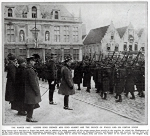 Visit of King George V to British troops 1914 Visit of King George V to British troops 1914