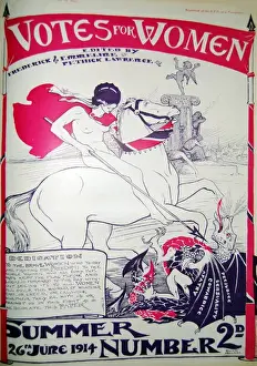 Votes for Women Summer 1914 Print: Olive Hockin Design