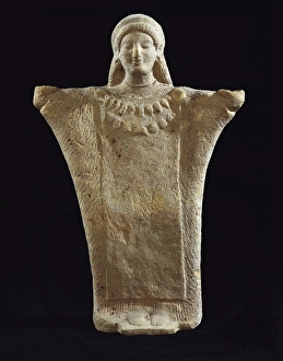 Hellenic Gallery: Votive statue. Greek art (5th c. BC)