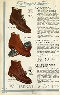 Images Dated 23rd December 2015: W Barratt & Co Ltd shoe catalogue, boots