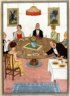 W Heath Robinson - The New Revolving Dining Table W Heath Robinson - The New Revolving Dining Table