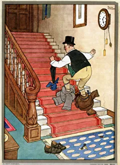 W Heath Robinson - Precautions to Muffle Footsteps W Heath Robinson - Precautions to Muffle Footsteps