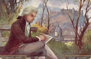 Manuscript Gallery: Wa Mozart Composing