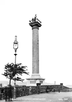 The Walker Monument, Londonderry Print - Early 1900s