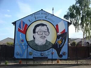 Images Dated 27th July 2011: Wall mural of LT Jackie Coulter at Belfast