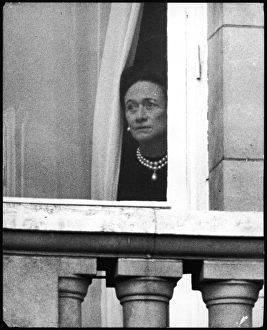 Wallis Simpson watches trooping the colour Wallis Simpson watches trooping the colour