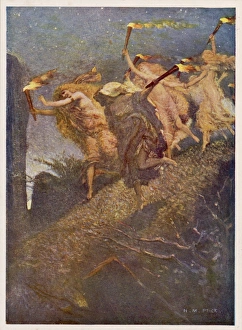 <b class=qtipBold><figcaption>Walpurgis Night</figcaption></b><br>On WALPURGISNACHT, the eve of May Day, witches gather on the Brocken, the highest point of Germany's Harz Mountains, for their Spring Sabbat<br><em>© Mary Evans Picture Library</em> Walpurgis Night