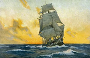 <b class=qtipBold><figcaption>WARSHIP, 1804</figcaption></b><br>A British warship of the Napoleonic era<br><em>© Mary Evans Picture Library</em> WARSHIP, 1804