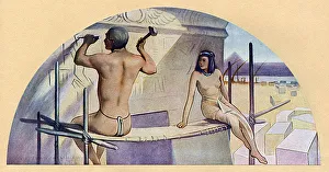 Washington DC - Library of Congress Mural - The Heiroglyphic
