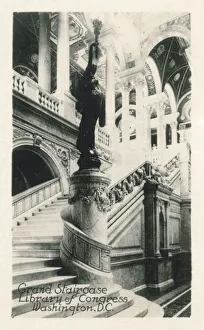 Washington DC, USA - Grand Staircase - Library of Congress Washington DC, USA - Grand Staircase - Library of Congress