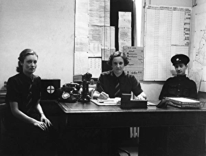 Watchroom at 55V sub-station, London, WW2 Watchroom at 55V sub-station, London, WW2