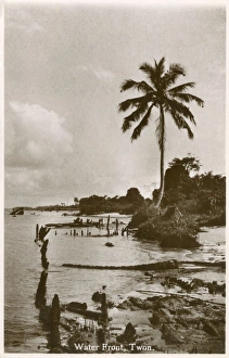 Waterfront view at Twon, Nigeria, West Africa Waterfront view at Twon, Nigeria, West Africa