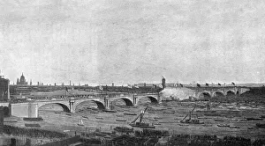 Waterloo Bridge Opened Print, 18 June 1817