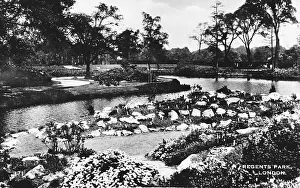 Waterside scene, Regents Park, London Waterside scene, Regents Park, London