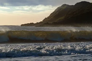 Waves roll on to the beach - Solway coast at Port Mary Cove Waves roll on to the beach - Solway coast at Port Mary Cove