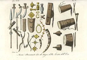 Weapons and musical instruments of the Gold Coast natives Weapons and musical instruments of the Gold Coast natives