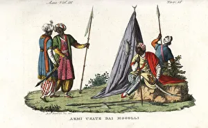 Weapons used by Mughal soldiers: scimitar Weapons used by Mughal soldiers: scimitar