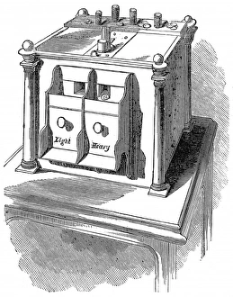 The Weighing Office at the Bank of England. Box of the Sover The Weighing Office at the Bank of England. Box of the Sover