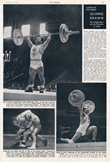 Weight-lifters and wrestlers, 1948 London Olympics Weight-lifters and wrestlers, 1948 London Olympics