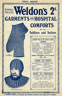 Weldons garments & hospital comforts, knitting booklet, WW1 Weldons garments & hospital comforts, knitting booklet, WW1
