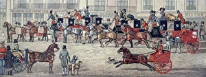 West Country mail carriages in Piccadilly West Country mail carriages in Piccadilly