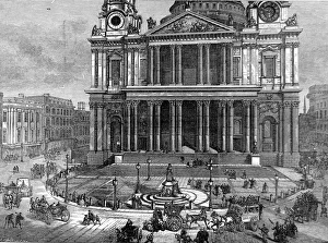 The West End of St. Pauls Cathedral, London, 1874 The West End of St. Pauls Cathedral, London, 1874